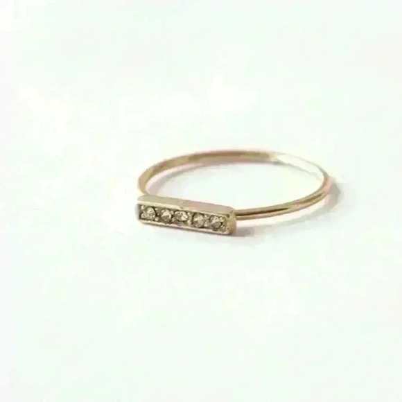 Minimalist 925 Sterling Silver Stacking Bar Ring - Picture 2 of 4